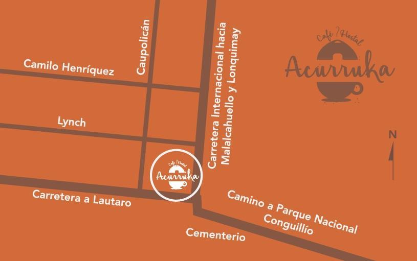 Cafe & Hostal Acurruka Curacautín Dış mekan fotoğraf